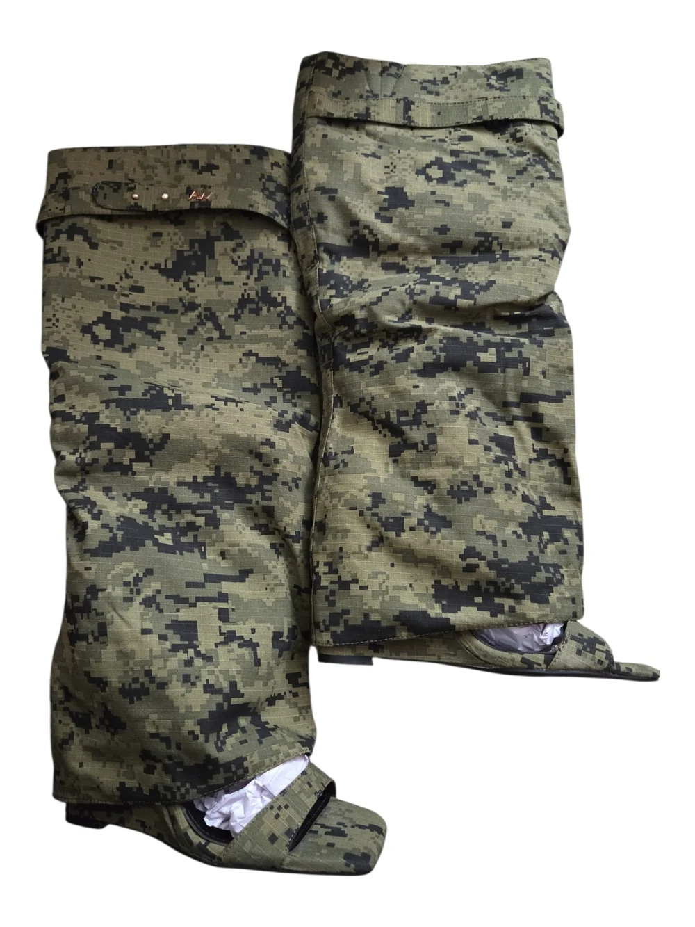 Azalea Wang Women’s Heeled Boots in Digital Olive Camo Size 11 - Picture 1 of 9